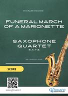Charles Gounod: Saxophone Quartet sheet music: Funeral march of a Marionette (score) 