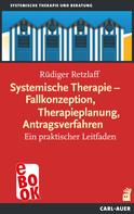 Rüdiger Retzlaff: Systemische Therapie – Fallkonzeption, Therapieplanung, Antragsverfahren 