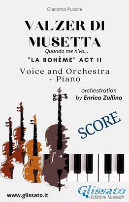 Valzer di Musetta - Voice, Orchestra and Piano (Score)