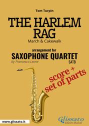 The Harlem Rag - Saxophone Quartet score & parts - March & Cakewalk