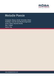 Melodie Poesie - as performed by Monika Herz, Single Songbook in Moderato-Fox