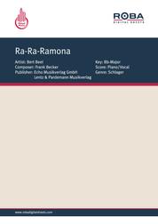 Ra-Ra-Ramona - as performed by Bert Beel, Single Songbook