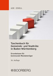 Taschenbuch für Gemeinde- und Stadträte in Baden-Württemberg - Grundwissen für kommunale Mandatsträger