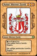 Werner Zurek: The noble Polish family Rogala. Die adlige polnische Familie Rogala. 