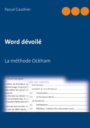 Word dévoilé - La méthode Ockham