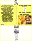 Hans Fallada: Hans Fallada: Wer einmal aus dem Blechnapf frisst – Band 185e in der gelben Buchreihe – bei Jürgen Ruszkowski 