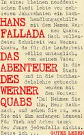 Hans Fallada: Das Abenteuer des Werner Quabs 
