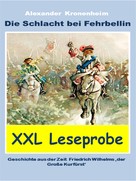 Alexander Kronenheim: XXL LESEPROBE - Die Schlacht bei Fehrbellin 