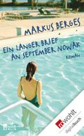 Markus Berges: Ein langer Brief an September Nowak ★★