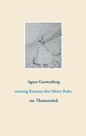 Agnes Gerstenberg: zwanzig Komma drei Meter Ruhe 