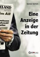Günter Görlich: Eine Anzeige in der Zeitung 