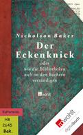 Nicholson Baker: Der Eckenknick ★★★