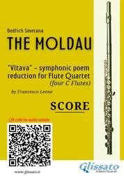 Flute Quartet score of "The Moldau" - Vltava - symphonic poem