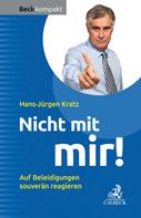 Hans-Jürgen Kratz: Beleidigungen gekonnt kontern! ★