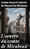 Guillaume Apollinaire: L'oeuvre du comte de Mirabeau 