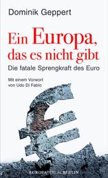 Ein Europa, das es nicht gibt - Die fatale Sprengkraft des Euro Mit einem Vorwort von Udo DiFabio