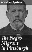 Abraham Epstein: The Negro Migrant in Pittsburgh 