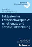 Thomas Müller: Inklusion im Förderschwerpunkt emotionale und soziale Entwicklung 