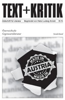 Hermann Korte: TEXT+KRITIK Sonderband - Österreichische Gegenwartsliteratur 