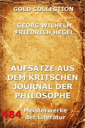 Aufsätze aus dem kritischen Journal der Philosophie