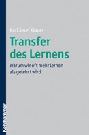 Karl Josef Klauer: Transfer des Lernens 
