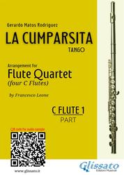 Flute 1 part "La Cumparsita" Tango for Flute Quartet - intermediate level