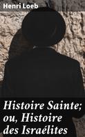 Henri Loeb: Histoire Sainte; ou, Histoire des Israélites 