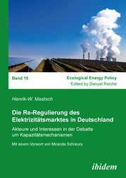 Die Re-Regulierung des Elektrizitätsmarktes in Deutschland - Akteure und Interessen in der Debatte um Kapazitätsmechanismen