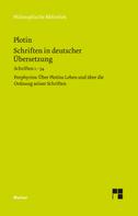 Plotin: Schriften in deutscher Übersetzung 