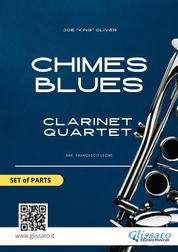Clarinet sheet music for quartet: Chimes Blues (parts) - early intermediate level