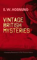 E. W. Hornung: VINTAGE BRITISH MYSTERIES – 6 Intriguing Brainteasers in One Premium Edition 