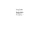Otto Wolff: design leben 