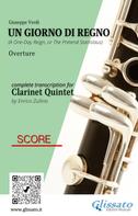 Giuseppe Verdi: Score "Un giorno di regno" for Clarinet Quintet 