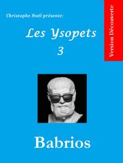 Babrios (Fables) - Les Ysopets 3