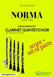 Norma - Clarinet Quintet/Choir score & parts - Overture