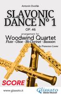 Antonin Dvorak: Slavonic Dance no.1 - Woodwind Quartet (Score) 