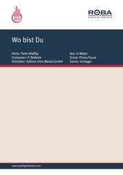 Wo bist Du - as performed by Peter Maffay, Single Songbook