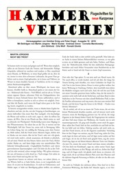 Hammer + Veilchen Nr. 19 - Flugschriften für neue Kurzprosa