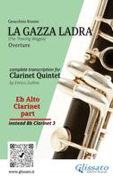 Gioacchino Rossini: Alto Clarinet part of "La Gazza Ladra" overture for Clarinet Quintet 