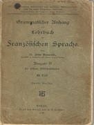 Stephan Doeve: Grammatischer Anhang zum Lehrbuch der Französischen Sprache 1898 