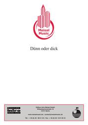 Dünn oder dick - Single Songbook