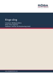 Ringe-ding - as performed by Hana Zagorova, Single Songbook