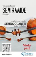 Gioacchino Rossini: Viola part of "Semiramide" overture for String Quartet 