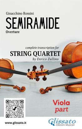 Viola part of "Semiramide" overture for String Quartet