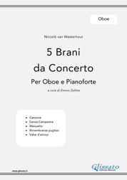 5 Brani da Concerto (N.van Westerhout) vol.Oboe - per Oboe e Pianoforte