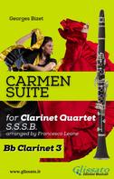 Georges Bizet: "Carmen" Suite for Clarinet Quartet (Clarinet 3) 