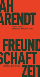 Freundschaft in finsteren Zeiten - Die Lessing-Rede mit Erinnerungen von Richard Bernstein, Mary McCarthy, Alfred Kazin und Jerome Kohn
