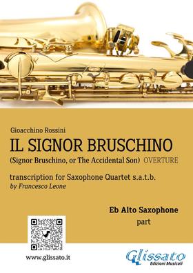 Il Signor Bruschino for Saxophone Quartet (Eb Alto part)