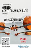 Giuseppe Verdi: Viola part of "Oberto" for String Quartet 