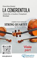 Gioacchino Rossini: Viola part of "La Cenerentola" overture for String Quartet 